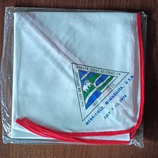 Parker Scout Reservation Merrifield MN Boy Scouts Neckerchief 1974 White Red picture