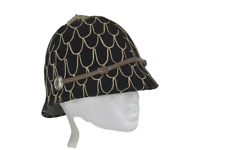 antique hat helmet fraternal soldier roman stryle black/silver original 19thc  picture