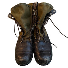 VTG 1967 US Army Jungle Boots 8R Vietnam GJ Genesco Spike Protective Military picture