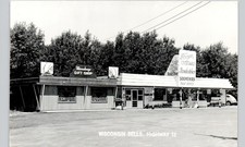 CAFE & SOUVENIR SHOP wisconsin dells wi c1950s postcard real photo rppc roadside picture