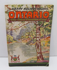 1934 ONTATIO In Happy Holiday Haunts The Ideal Vacation Land Tourist Booklet picture