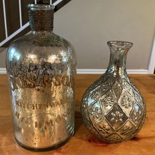 Jones & Sons Kitchenware Richmond Mercury glass jar vase vintage style decor  picture
