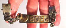 Rare Custom Made Vietnam War Pararescue solid silver & gold plated bracelet picture