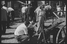 Photo:Tunbridge Vermont 1940s World's Fair Farm Security Crowd Scene picture