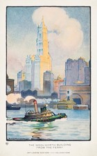 Vintage Woolworth Building 1914 United States Travel Ad Poster Print picture