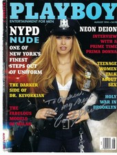 August 1994 Carol Shaya Signed Autographed Playboy Magazine Cover To Andrew picture
