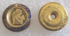 Vintage Consumers Power Company Michigan 10 Year Service Award Pin picture