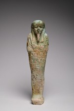 CIRCA A LARGE EGYPTIAN FAIENCE USHABTI picture