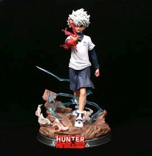 27cm Hunter x Hunter Killua Zoldyck Anime PVC Figure Model Statue Desk Decor Gif picture