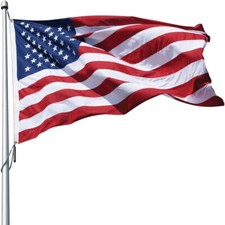 American Flag 4x6' Heavy Duty Polyester - Made in USA - Sewn Stripes Embroidered picture