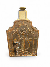 Antique 5¢ Cast Iron Nickelodeon Remote Wall Box Coin Mechanism with Keys picture