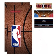 NBA Jam Arcade Art Restoration Kit 7pc Side Art, Textured CPO & Marquee picture