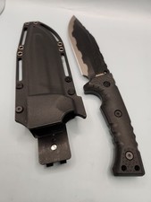 NEW Miller Bros Blades M-29 Fixed Blade Black Handle Splatter Etch Black Sheath picture