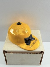 Rare 116th Preakness Jockey Cap Bottle Opener ‘91 Yellow Blk Horse Racing Metal picture