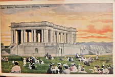 Sunset Cheesman Park Denver Colorado Postcard captured the essence picture