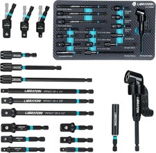 LIBRATON 17PCS Impact Socket Adapter Set, 1/4 3/8 1/2 Square Drive picture