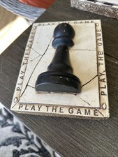 Sid Dickens MEMORY BLOCK Tile T-24 1998 CHESS PAWN Play the Game Retired 6x8 picture