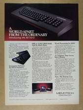 1984 Memotech MTX MTX512 Computer vintage print Ad picture