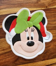 Minnie Mouse Disney Ceramic Serving Plate Christmas Holiday 10