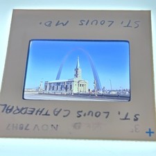 1978 St Louis Old Cathedral Gateway Arch Original 35mm Color Slide Missouri picture