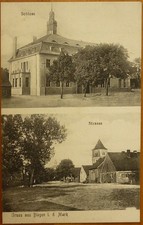 Greetings from Biegen Castle 1908 Jacobsdorf Briesen Frankfurt Oder picture