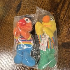 Vintage 1999 Kelloggs Sesame Street Mini Beanies - Burt And Ernie picture