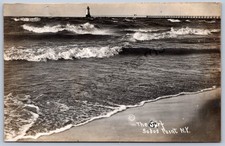 K32/ Sodus Point New York RPPC Postcard c1910 The Surf Lighthouse 1171 picture