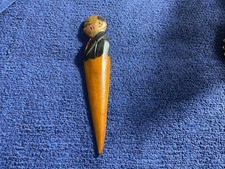 Vintage Anri Italian Carved Wood Letter Opener 4.75” Marked a/070 picture