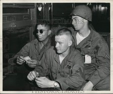 1951 Press Photo Army Corporal Richard Oakley and Other 66th Tank Battalion Men picture