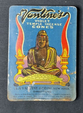 Empty Advertising Tin Vantine's Voilet Temple Incense Cones Vantine Long Island picture