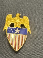 E-138 Vintage US Army Aide to Brigadier General Collar Insignia 1 Star. picture
