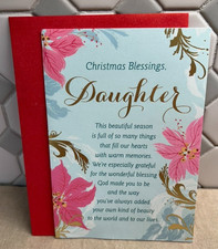 Dayspring Christmas Card with Envelope ~Christmas Blessings, Daughter ~Religious picture