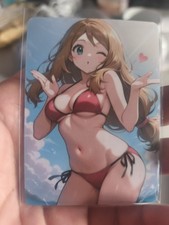 Pokemon CCG Serena +18 Waifu CCG Card In Excellent Condition Pokemon Waifu CCG Card picture