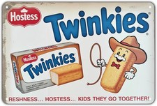Hostess Twinkies Classic Snack Food Vintage Tin Metal Signs Home Décor 8x12 picture