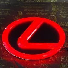 LEXUS LED 5D Emblem Logo 105mm*68mm (about 4.13 in*2.37 in) Red color picture