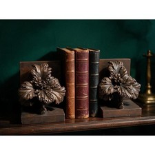 Vintage 1999 CBK Acanthus Bookends Baroque Gothic Old World Library Decor picture