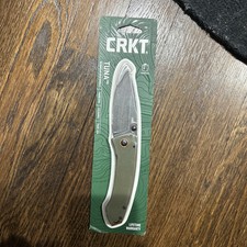 CRKT TUNA POCKET FOLDING KNIFE - DROP POINT, FINE EDGE BY LUCAS BURNLEY **NEW** picture
