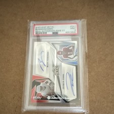 2023 Leaf Metal Bijan Robinson/Jahmyr Gibbs Dual Auto DA1 1/1 PSA 9 picture