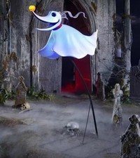 NEW 4.5 ft LED Zero Floating Nightmare Before Christmas Prop Yard Decor RARE  picture