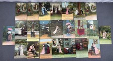 Vintage Lot 23 Bamforth Postcards Romance Courting Couples Humor Mixed Series picture