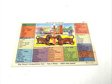 Vintage Early Postcard Busy Person's Correspondence 