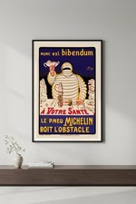 Vintage 1920s Michelin Poster Reproduction - Bibendum Art Print 24x36 🚗 picture