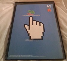 MSN The Microsoft Network Framed Print Ad 1996 8.5x11 picture