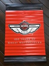 Harley-Davidson 100th Anniversary Milwaukee Street Banner Pennant 1903-2003 48” picture
