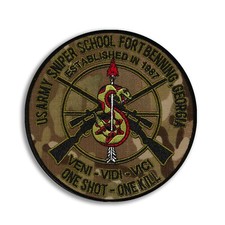 US Army Sniper School MULTICAM embroidered patch 5
