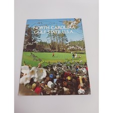 Vintage 1975 North Carolina Golf State USA Tourism Brochure Booklet picture