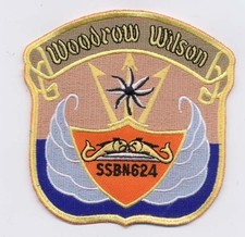 USS Woodrow Wilson SSBN 624 - Neptune Fork Dolphins - BC Patch - Cat No. B481 picture