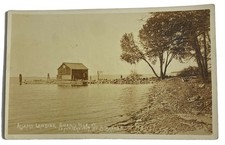 Adams Landing by B Barker ~ Grand Isle Vermont VT ~ Antique 1900s RPPC Postcard picture