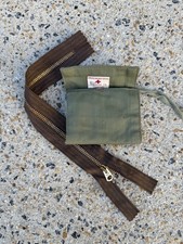 Vintage WW2 American Red Cross Sewing Kit And Talon Zipper Military picture