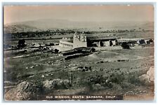 c1910's View Of Old Mission Santa Barbara California CA RPPC Photo Postcard picture